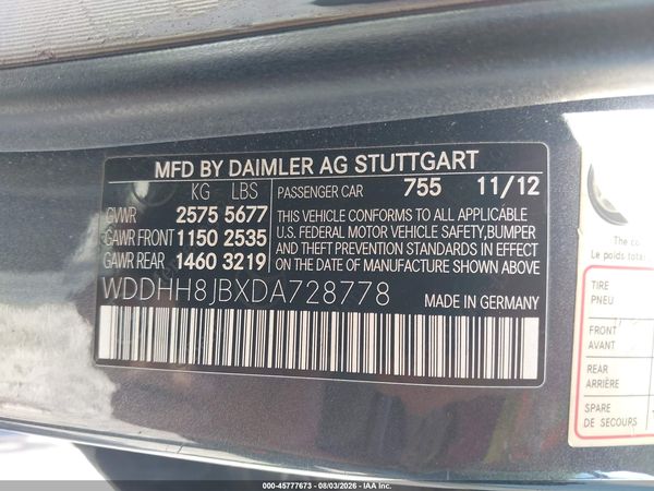 2013 MERCEDES-BENZ E 350 4MATIC