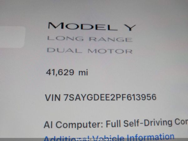 2023 TESLA MODEL Y