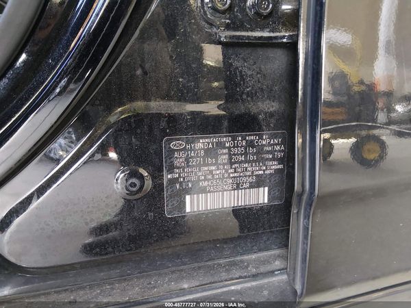 2019 HYUNDAI IONIQ HYBRID BLUE