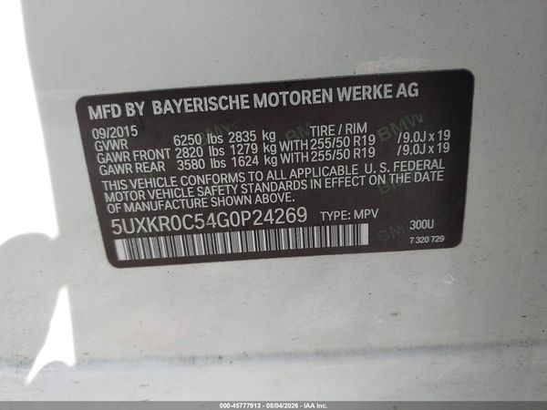 2016 BMW X5 XDRIVE35I