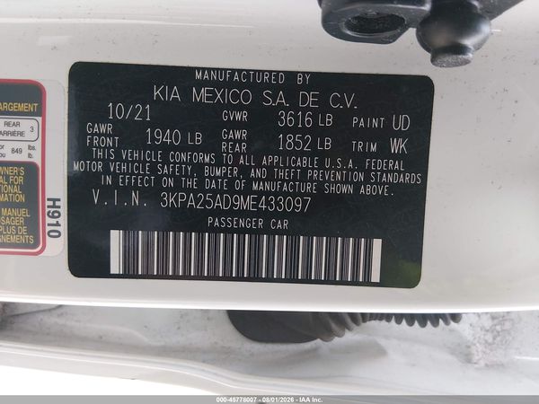 2021 KIA RIO 5-DOOR S