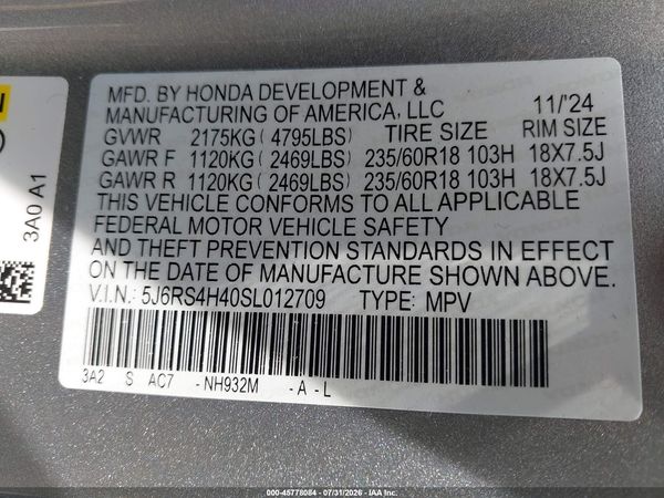 2025 HONDA CR-V EX AWD