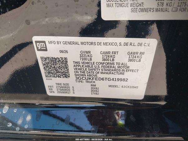 2026 CHEVROLET SILVERADO 1500 — I9