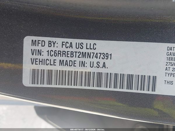 2021 RAM 1500 BIG HORN  4X2 6'4 BOX