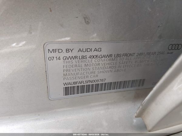 2015 AUDI A4 2.0T PREMIUM
