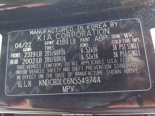 2022 KIA NIRO LXS SE