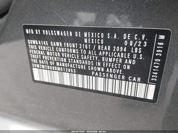 2024 VOLKSWAGEN JETTA 1.5T SE — I9
