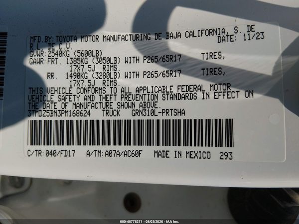 2023 TOYOTA TACOMA TRD SPORT — I9