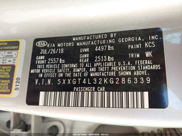 2019 KIA OPTIMA LX