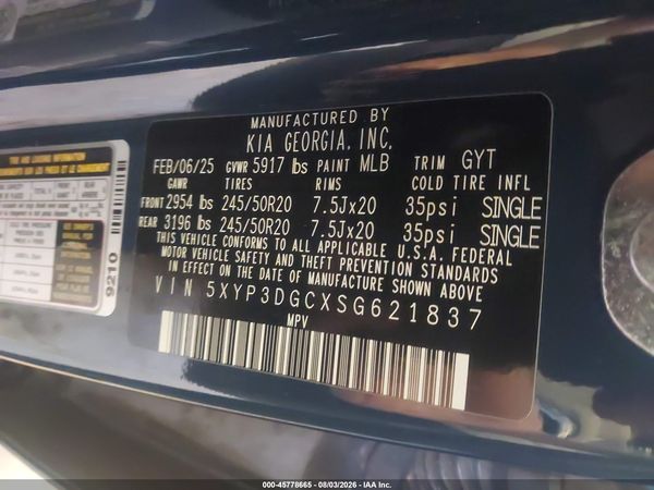 2025 KIA TELLURIDE EX