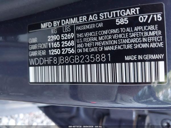 2016 MERCEDES-BENZ E 350 4MATIC
