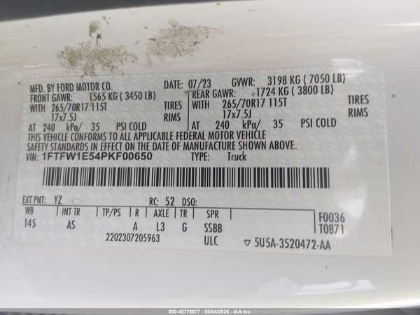 2023 FORD F-150 XL
