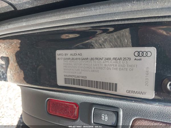2018 AUDI A5 2.0T PREMIUM