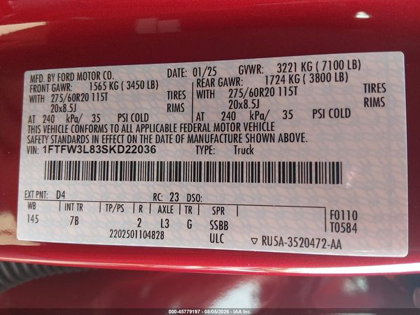 2025 FORD F-150 XLT