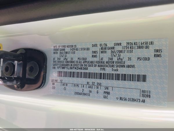 2026 FORD F-150 XL