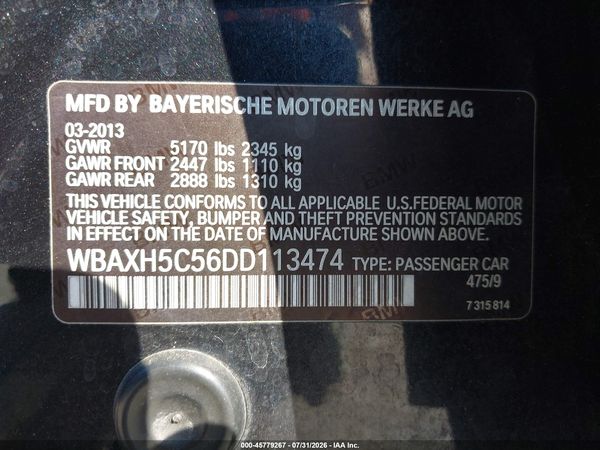 2013 BMW 528I XDRIVE
