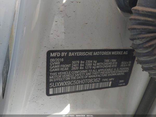 2017 BMW X3 XDRIVE28I