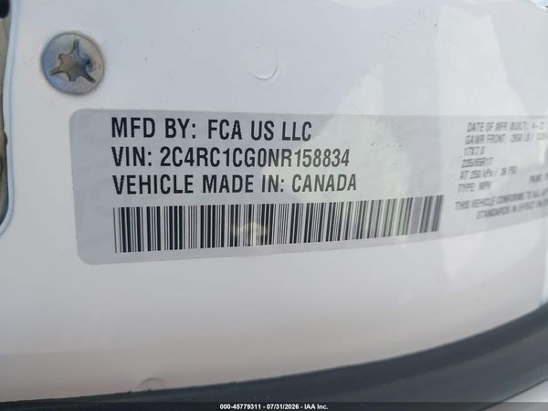 2022 CHRYSLER VOYAGER LX