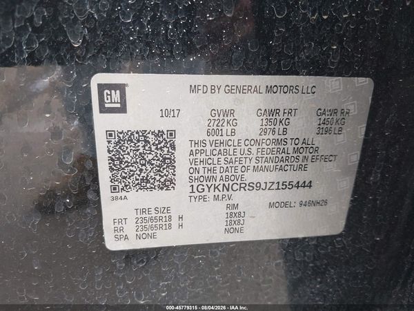 2018 CADILLAC XT5 LUXURY