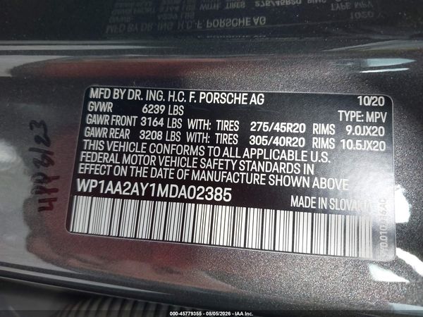 2021 PORSCHE CAYENNE