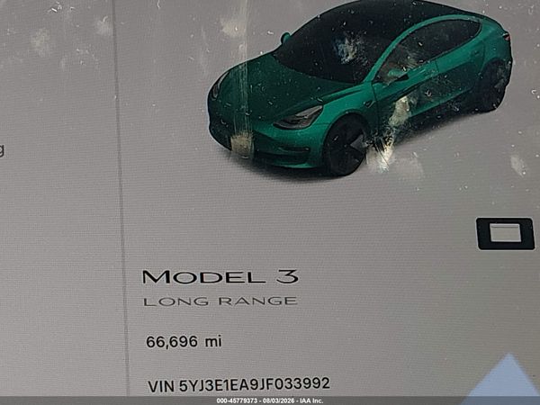2018 TESLA MODEL 3 LONG RANGE/MID RANGE