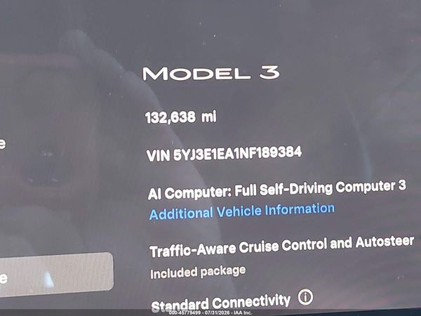 2022 TESLA MODEL 3