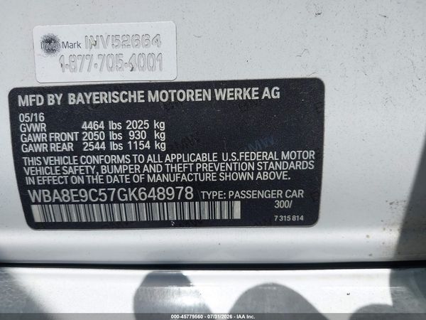 2016 BMW 328I
