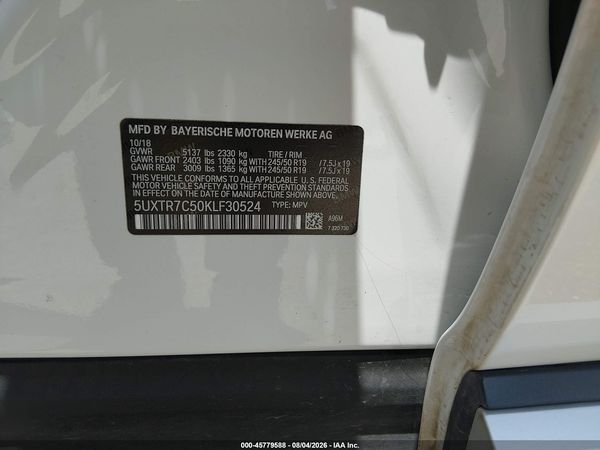 2019 BMW X3 SDRIVE30I
