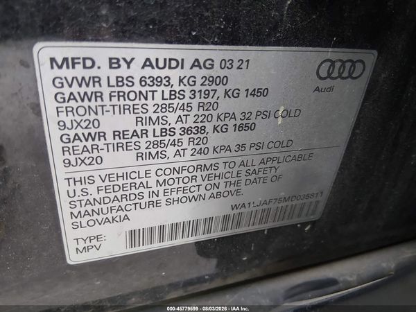2021 AUDI Q7