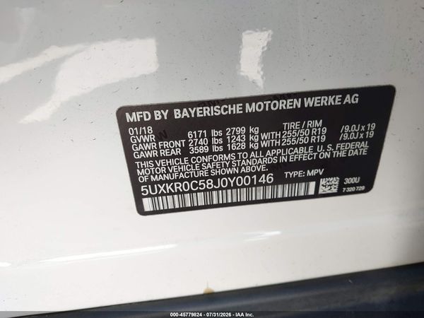 2018 BMW X5 XDRIVE35I