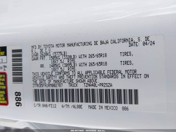 2024 TOYOTA TACOMA TRD SPORT