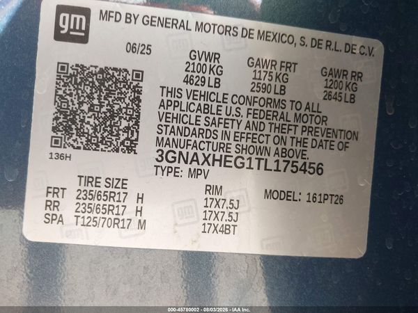 2026 CHEVROLET EQUINOX FWD LT — I9