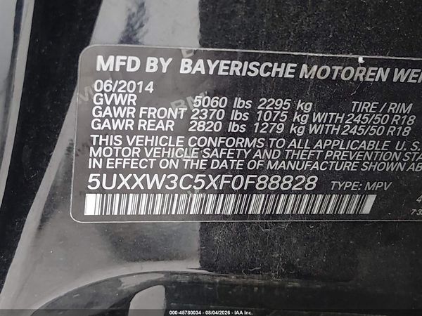 2015 BMW X4 XDRIVE28I
