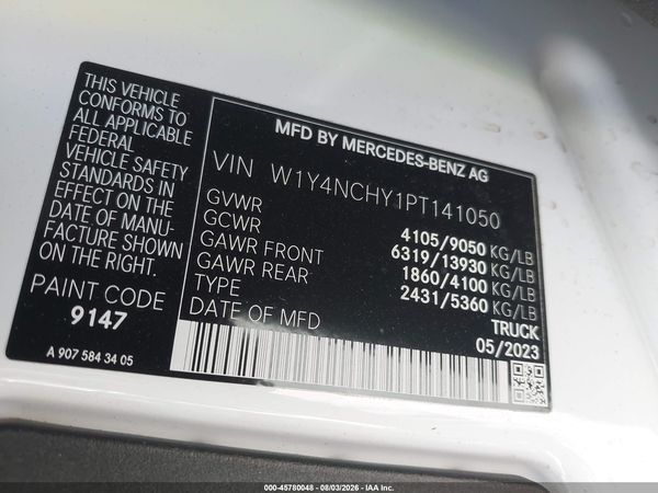 2023 MERCEDES-BENZ SPRINTER 2500 — I9