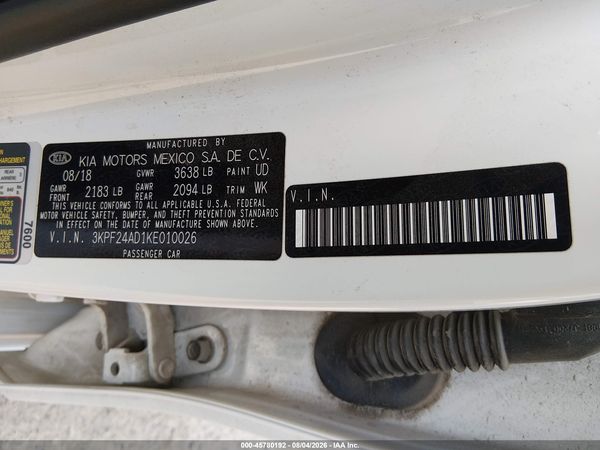 2019 KIA FORTE FE