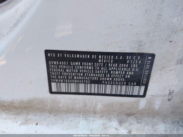 2024 VOLKSWAGEN JETTA 1.5T S — I9