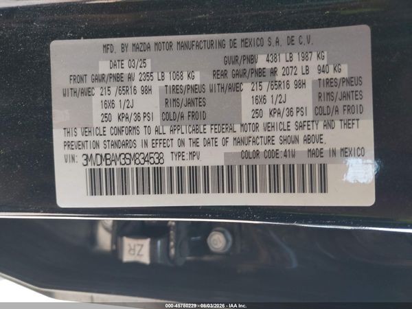 2025 MAZDA CX-30 2.5 S
