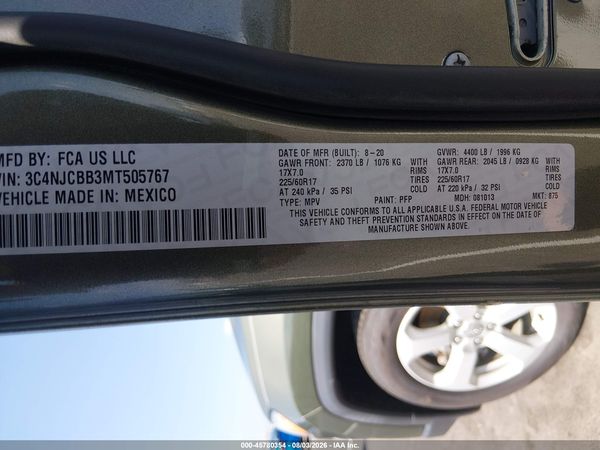 2021 JEEP COMPASS LATITUDE FWD