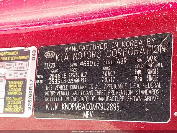2021 KIA SPORTAGE LX — I9