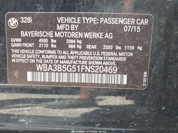 2015 BMW 328I XDRIVE