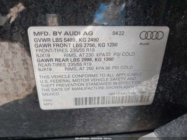 2022 AUDI Q5