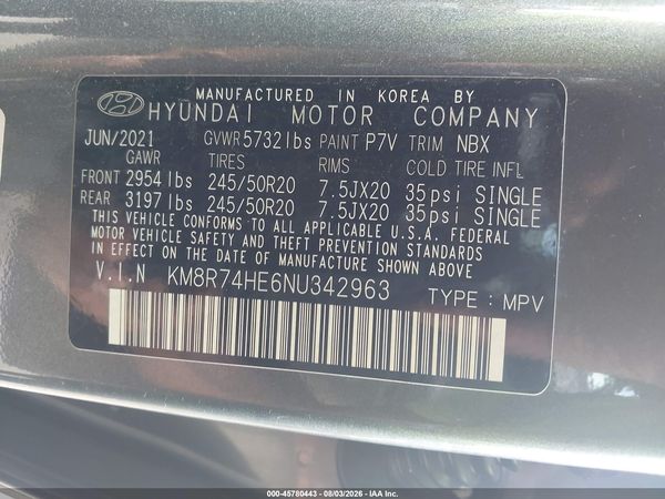 2022 HYUNDAI PALISADE CALLIGRAPHY