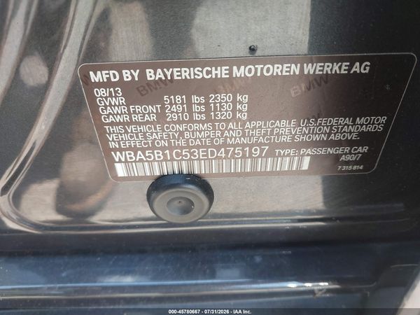 2014 BMW 535I