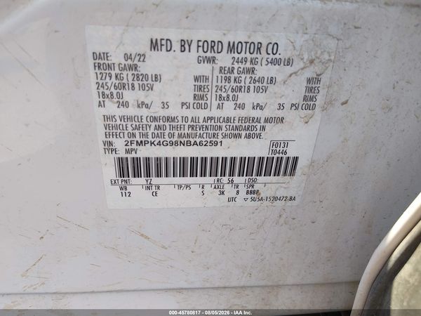 2022 FORD EDGE SE