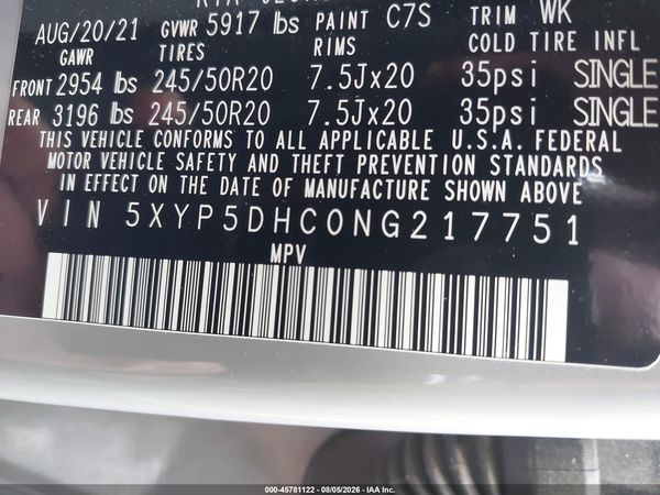 2022 KIA TELLURIDE SX