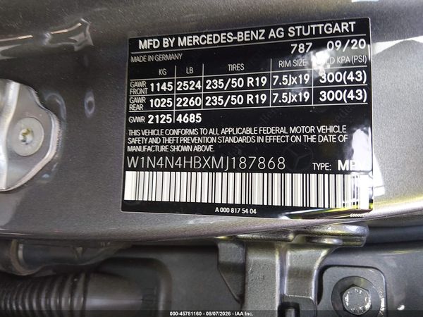 2021 MERCEDES-BENZ GLA 250 4MATIC