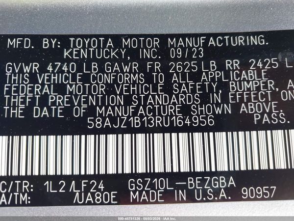 2024 LEXUS ES 350 F SPORT HANDLING
