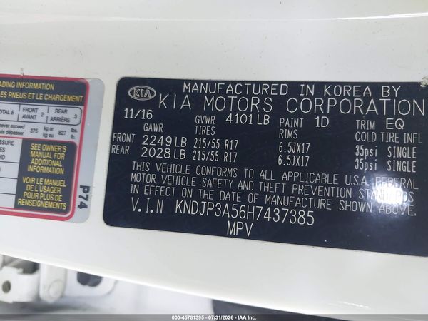 2017 KIA SOUL +