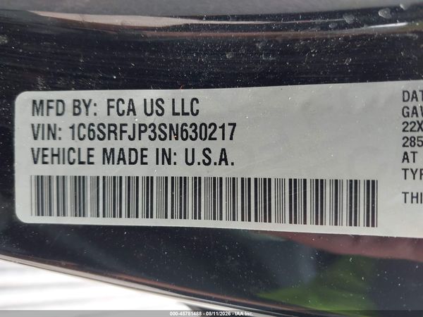 2025 RAM 1500 LARAMIE  4X4 5'7 BOX