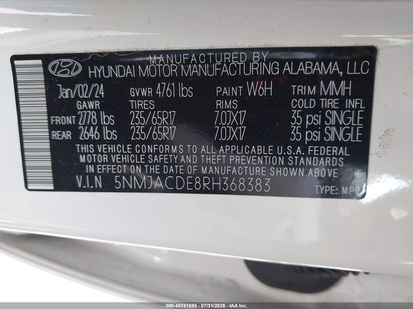 2024 HYUNDAI TUCSON SE